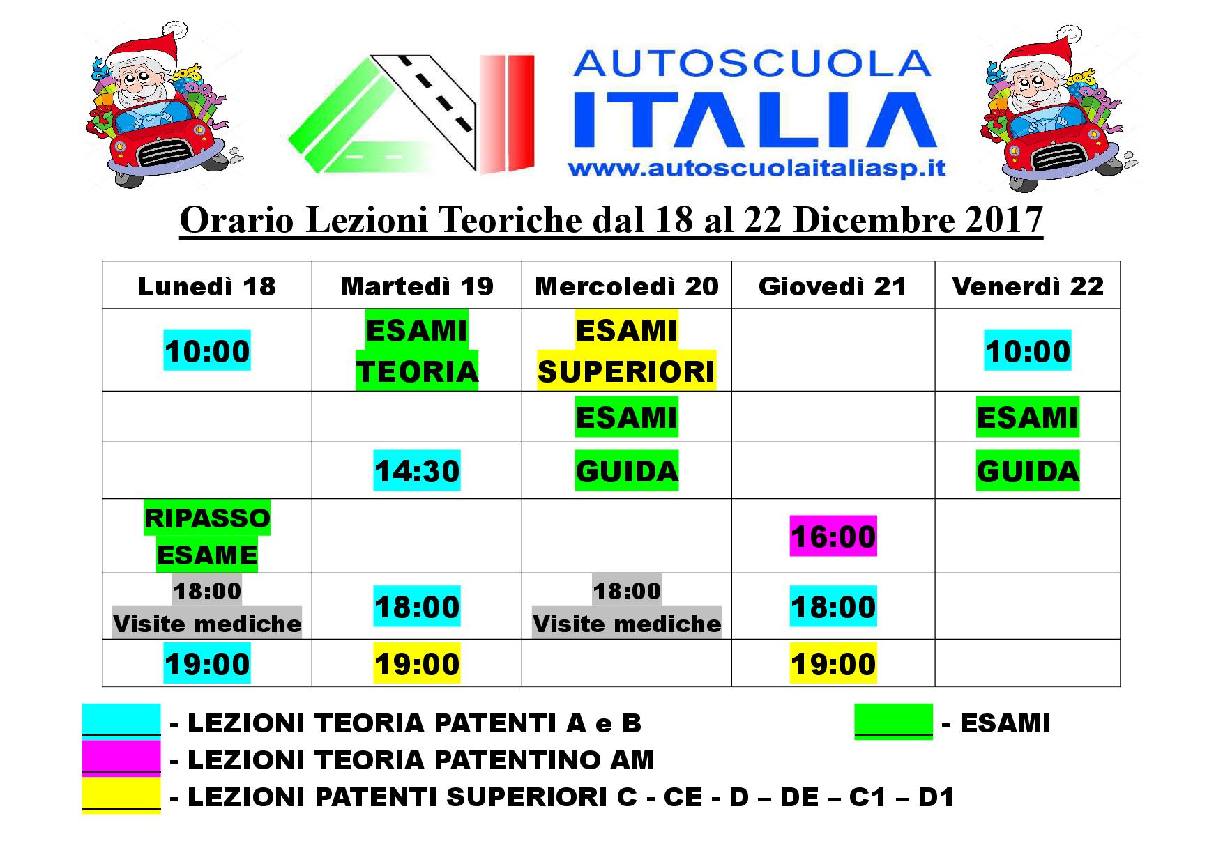 Autoscuola Italia - Orari